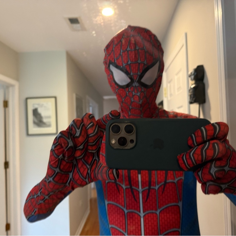 Red and Blue Spider-Man Costume